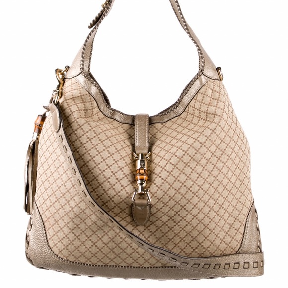 Gucci Diamante Print Large New Jackie Hobo - Picture 4 of 6